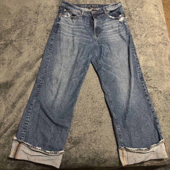 Stovepipe Stretch Real Good American Eagle Jeans - Picture 1 of 9